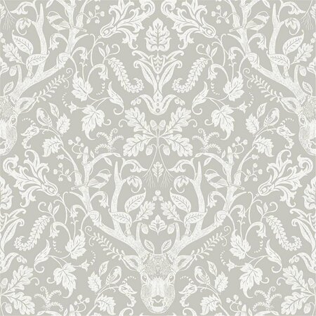 NUWALLPAPER Escape to the Forest Peel & Stick Wallpaper Taupe NUS4393